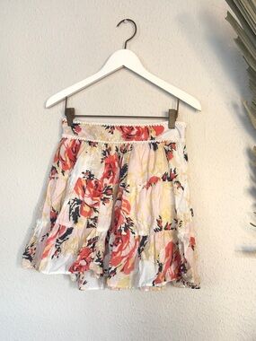 Urban Outfitters Kimchi Blue Floral Tiered Mini Skirt